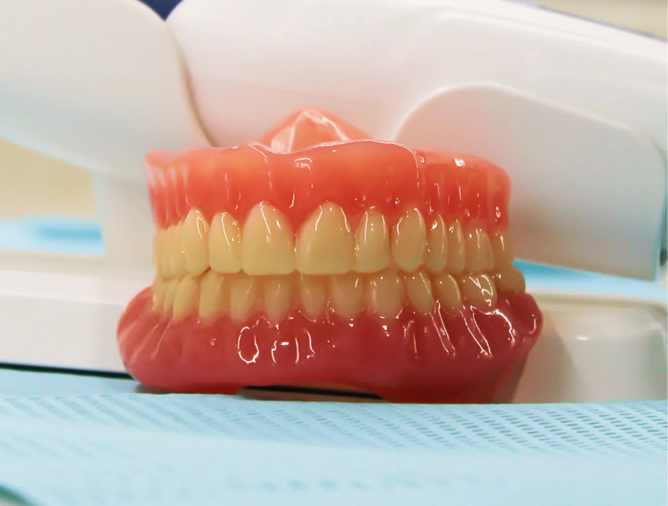 An identical 3D printed replacement denture